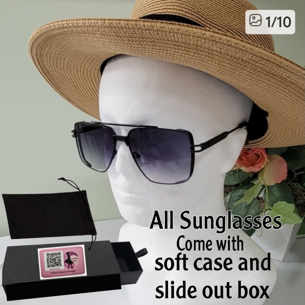 🌞POLARIZED UNISEX PILOT AVIATOR PREMIUM QUALITY SUNGLASSES 🕶 W case